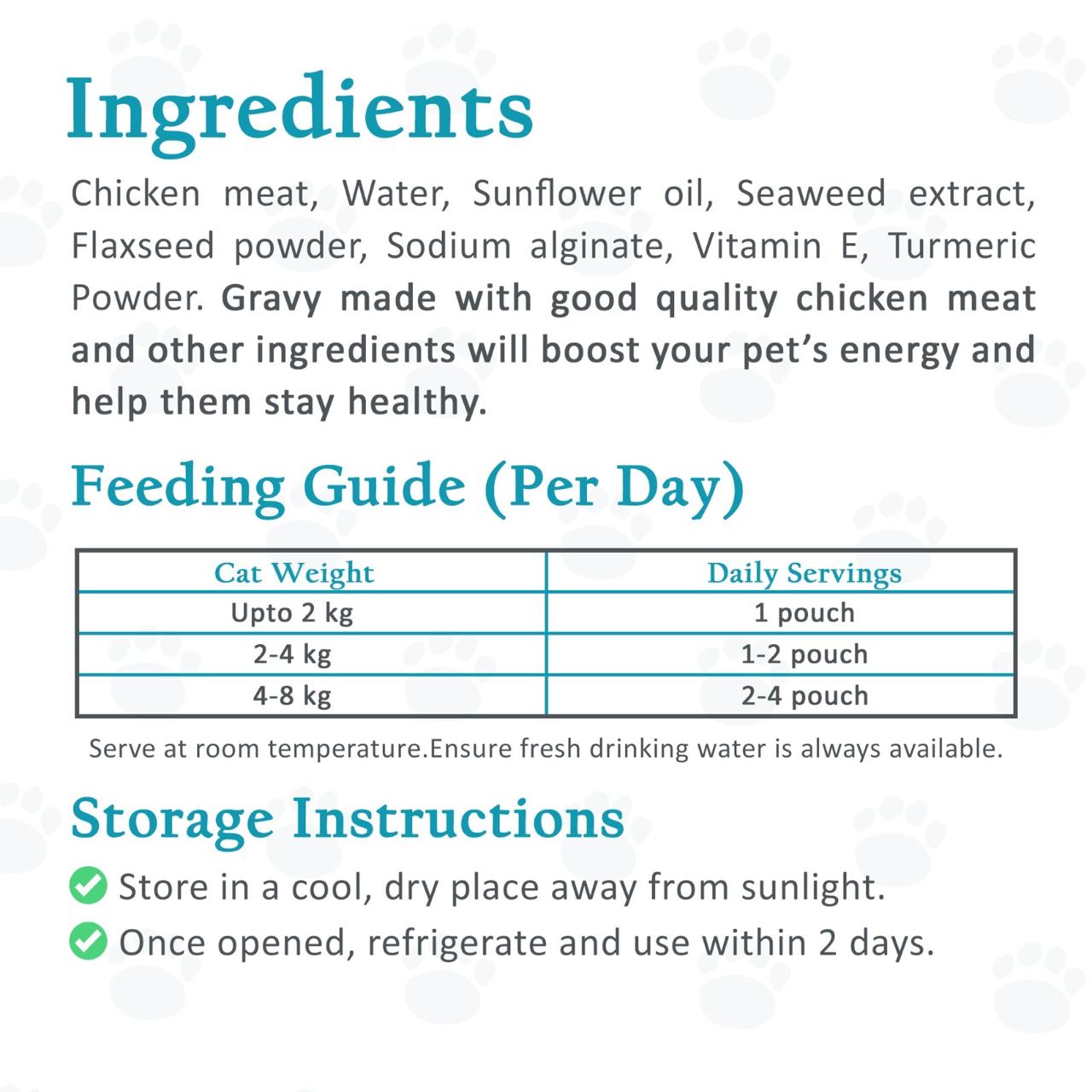 Purrfect Chicken Gravy (Energy booster) - 85g (Pack of 5)
